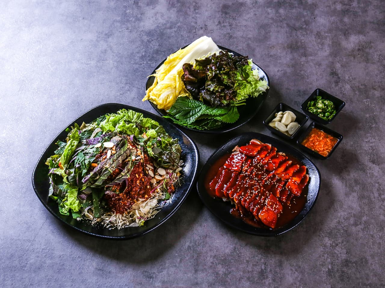 불보쌈 쟁반국수 세트